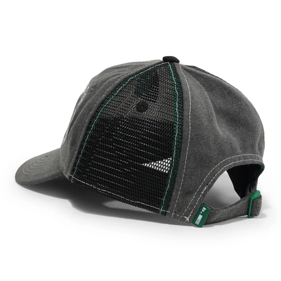 b.Eautiful B-Turn Low Profile Cap - Washed Black/Black/White