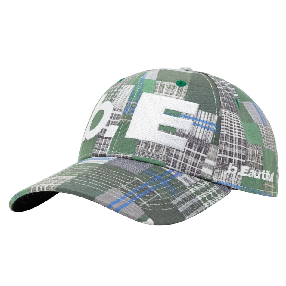 b.Eautiful b.E Cap - Green Mix Checker