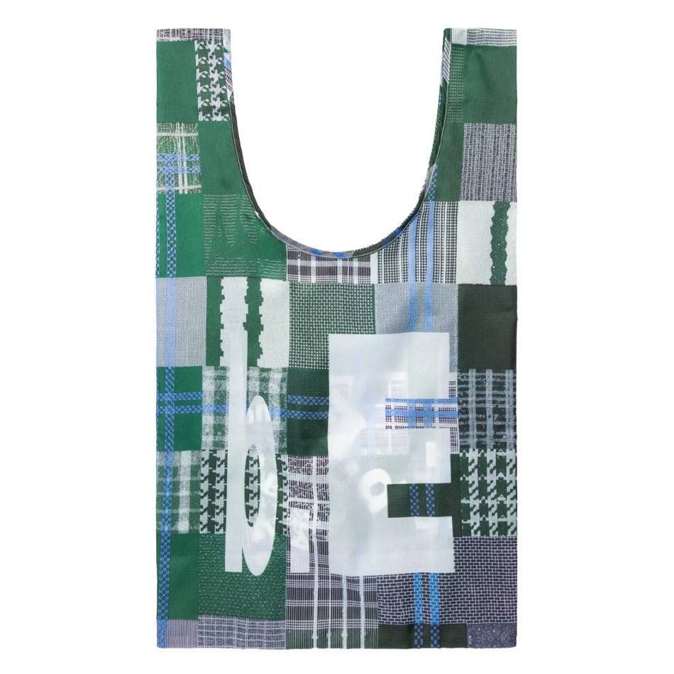 b.Eautiful Green Mix Checker Reusable Bag - Standard - Green/White
