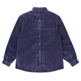 Bronze - Corduroy Button Up Jacket - Navy