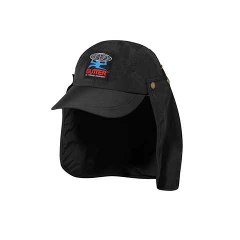 Butter Goods - All Terrain 4 Panel Flap Cap - Black