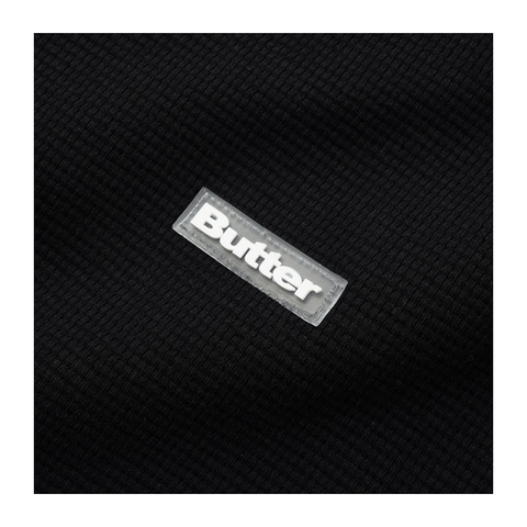 Butter Goods - Basic Waffle L/S Tee - Black