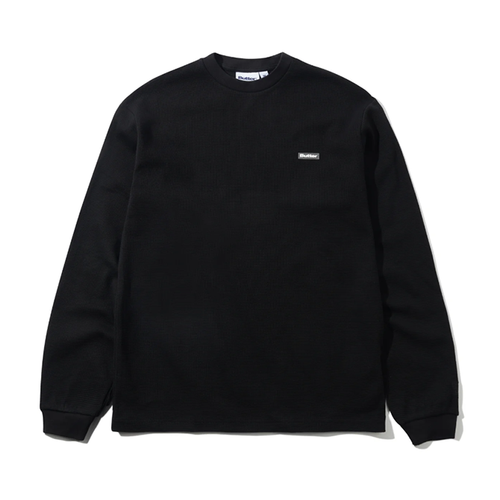 Butter Goods - Basic Waffle L/S Tee - Black
