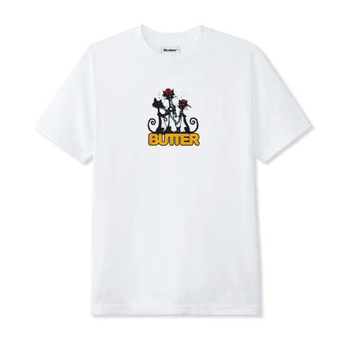 Butter Goods - Cats Tee - White