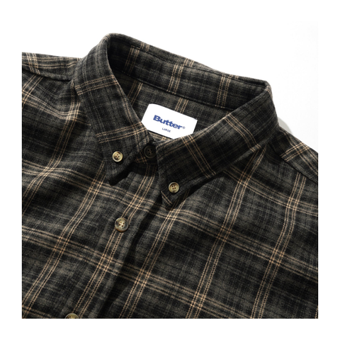 Butter Goods - Connection Shirt - Black/Taupe