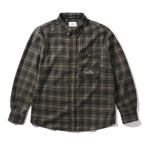 Butter Goods - Connection Shirt - Black/Taupe