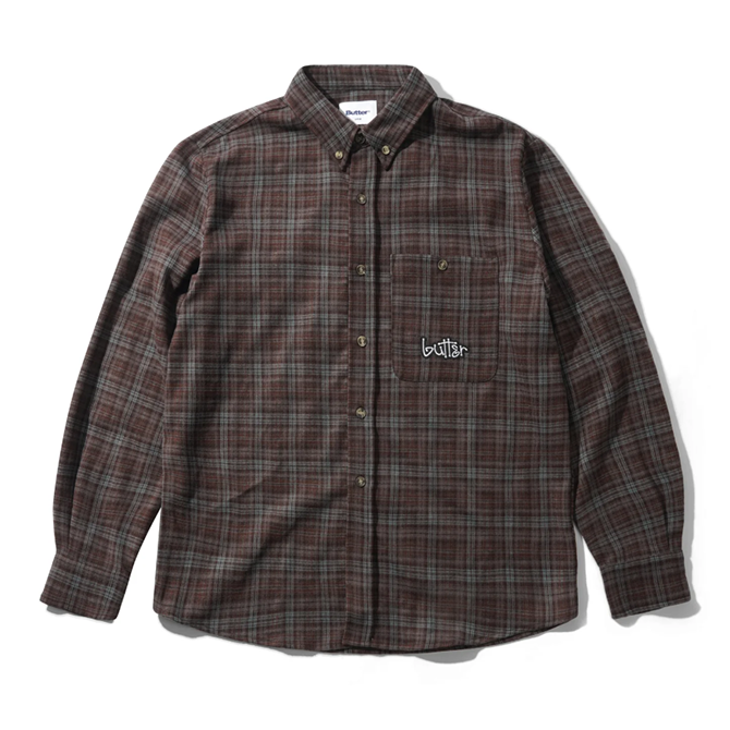 Butter Goods - Connection Shirt - Brown/Blue - Hemley Skateboarding