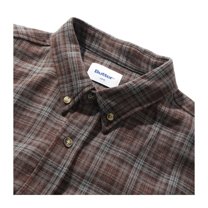 Butter Goods - Connection Shirt - Brown/Blue - Hemley Skateboarding