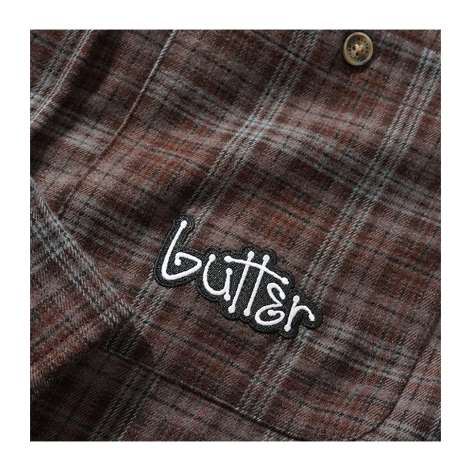 Butter Goods - Connection Shirt - Brown/Blue - Hemley Skateboarding