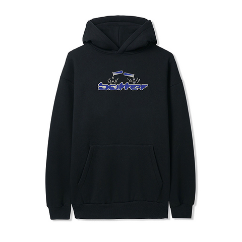 Butter Goods - Corrosive Applique Pullover Hood - Black