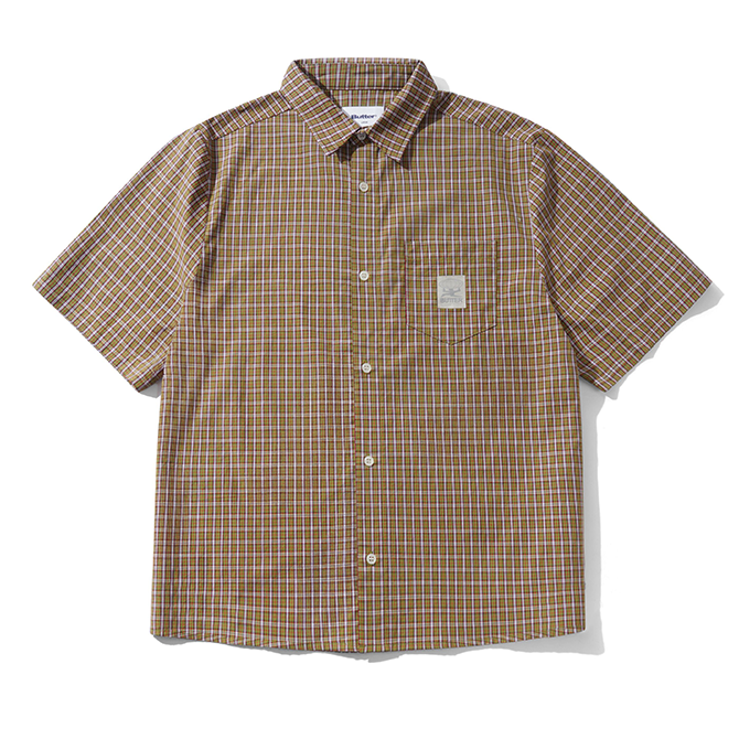 Butter Goods - Equipment S/S Shirt - Lime/Red