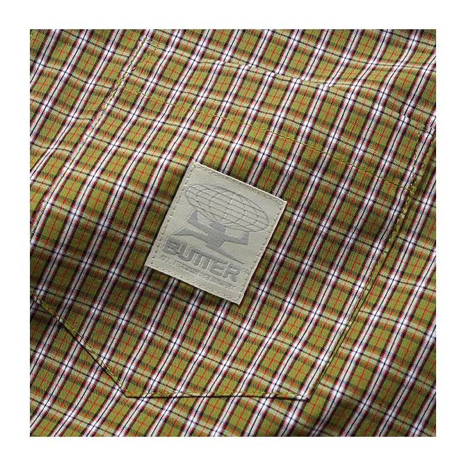 Butter Goods - Equipment S/S Shirt - Lime/Red