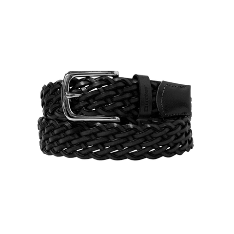 Butter Goods - Leather Braided Belt - Black