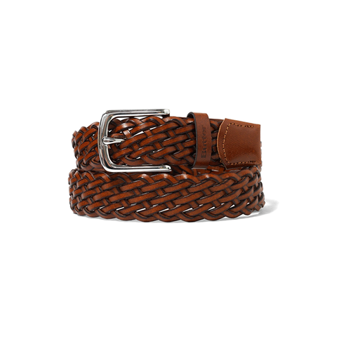 Butter Goods - Leather Braided Belt - Brown