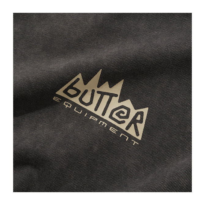 Butter Goods - Mountain Equipment Tee - Washed Black - Hemley Skateboarding