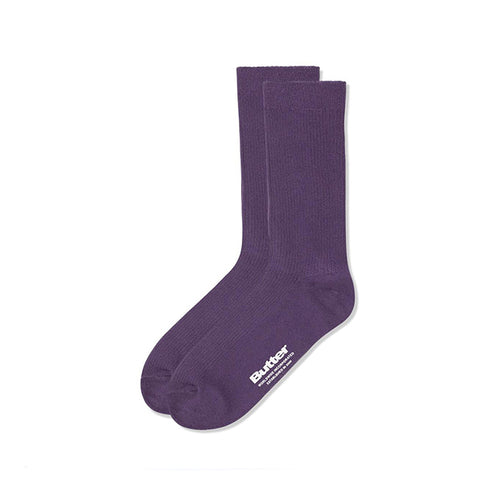 Butter Goods - Pigment Dye Socks - Washed Mulberry