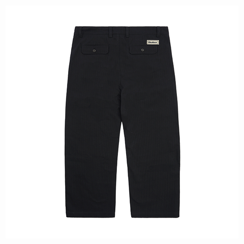 Butter Goods - Pleated Trousers - Black