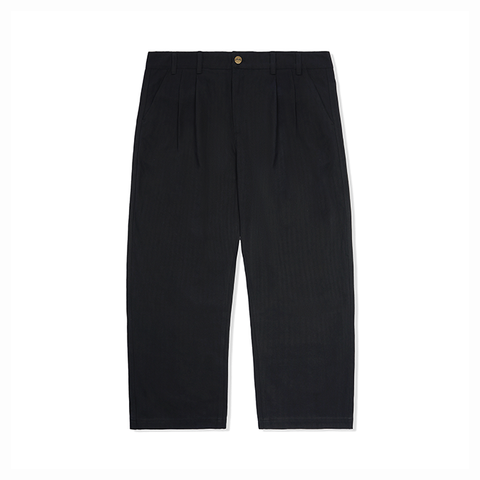 Butter Goods - Pleated Trousers - Black