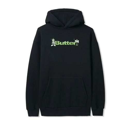 Butter Goods - Quest Logo Pullover Hood - Black