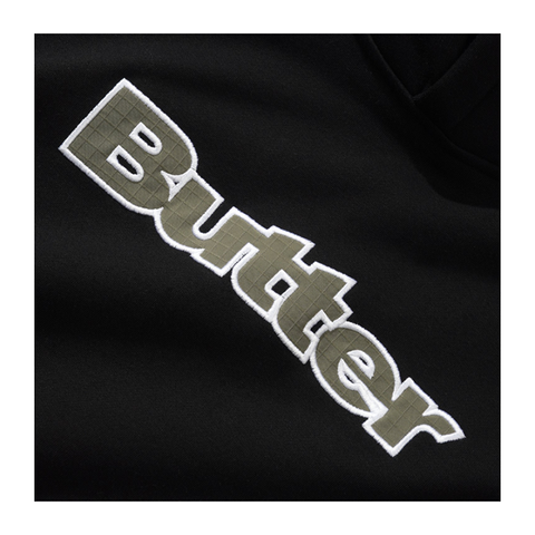 Butter Goods - Ripstop Logo Applique Pullover Hood - Black