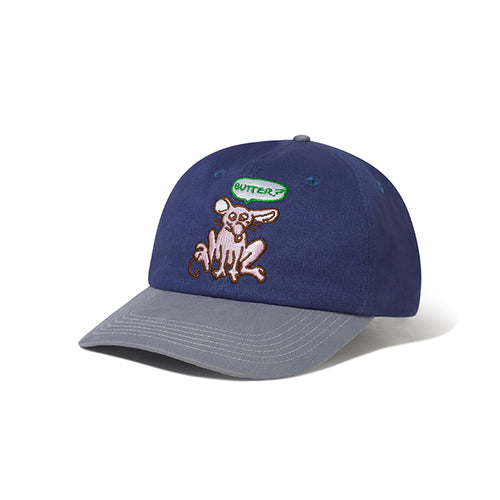 Butter Goods - Rodent 6 Panel Cap - Navy/Washed Slate