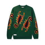 Butter Goods - Scorpion Knitted Sweater - Forest Green