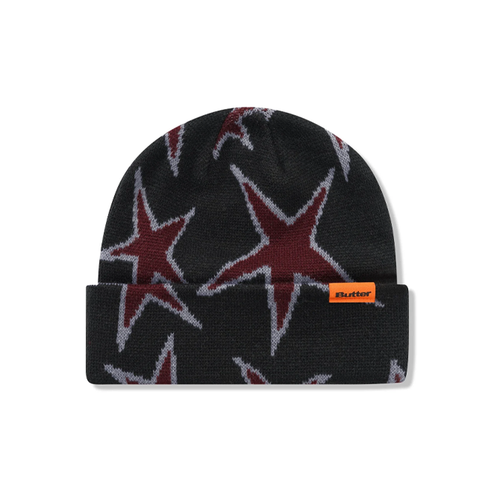 Butter Goods - Stars Cuff Beanie - Black