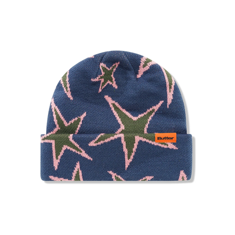 Butter Goods - Stars Cuff Beanie - Prussian