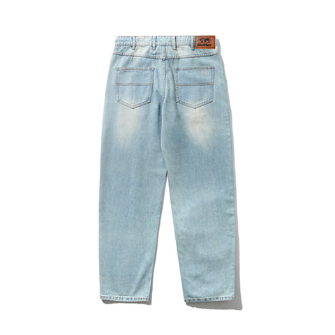 Butter Goods - Straight Leg Denim Jeans - Distressed Light Blue