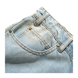 Butter Goods - Straight Leg Denim Jeans - Distressed Light Blue