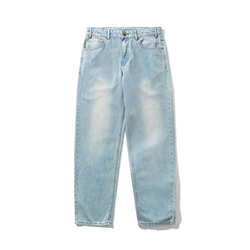 Butter Goods - Straight Leg Denim Jeans - Distressed Light Blue