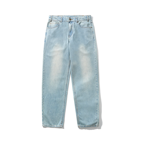 Butter Goods - Straight Leg Denim Jeans - Distressed Light Blue