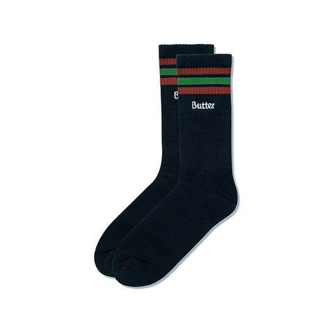 Butter Goods - Stripe Socks - Black 5