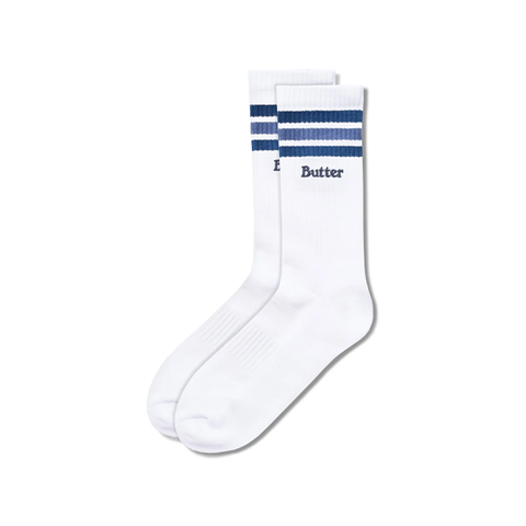 Butter Goods - Stripe Sock - White 6