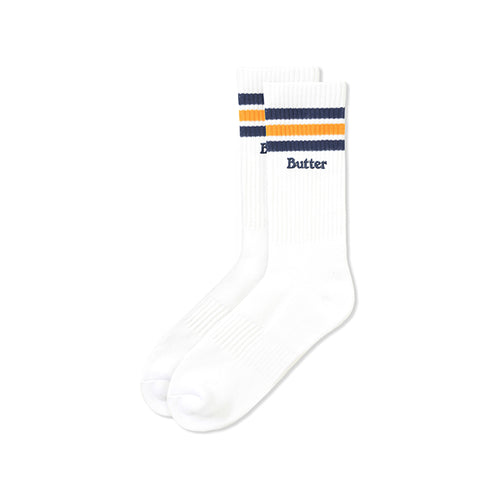 Butter Goods - Stripe Socks 4 - White