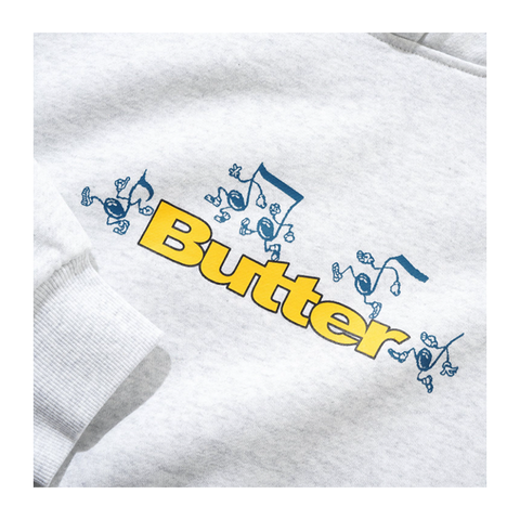 Butter Goods - Tempo Logo Pullover Hood - Ash