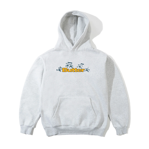 Butter Goods - Tempo Logo Pullover Hood - Ash