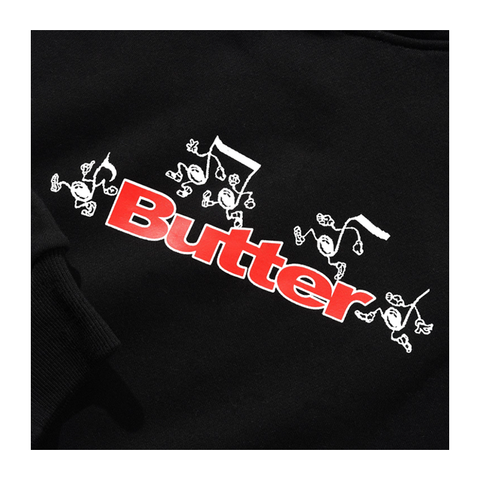 Butter Goods - Tempo Logo Pullover Hood - Black