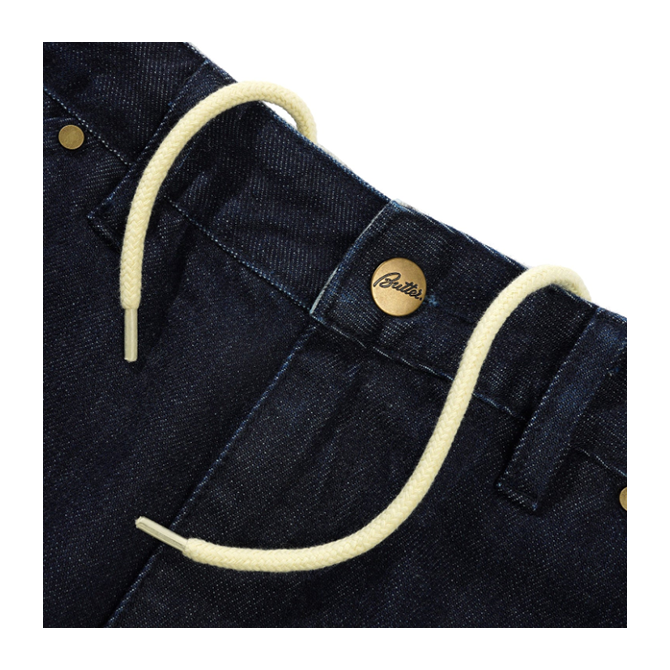Butter Goods - Trim Denim Shorts - Rinsed Indigo - Hemley Skateboarding