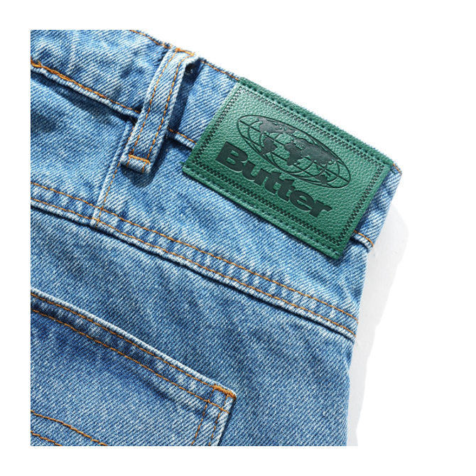Butter Goods - Wide Cut Denim Jeans - Worn Indigo