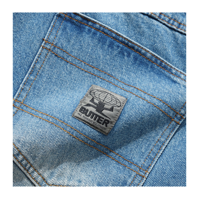 Butter Goods - Wide Cut Denim Jeans - Worn Indigo