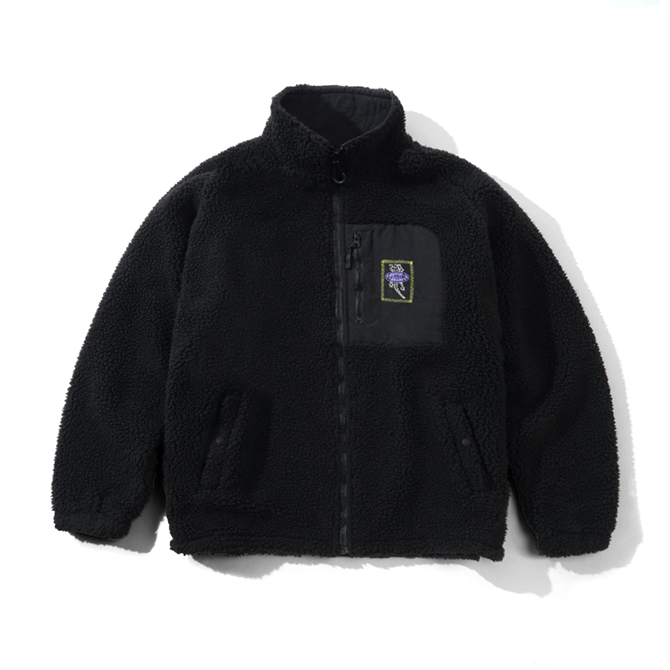 Butter Goods - Wipeout Sherpa Jacket - Black - Hemley Skateboarding
