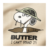 Butter Goods x Peanuts - Can't Stand It Tee - Washed Sandstone