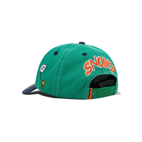 Butter Goods x Peanuts - Music Snapback Cap - Washed Kelly Green/Navy