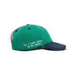 Butter Goods x Peanuts - Music Snapback Cap - Washed Kelly Green/Navy