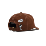 Butter Goods x Peanuts - Spike 5 Panel Cap - Brown/Light Pink