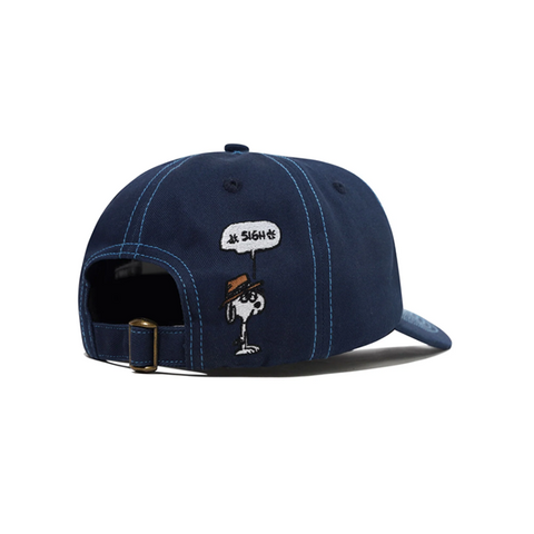 Butter Goods x Peanuts - Spike 5 Panel Cap - Navy/Light Blue