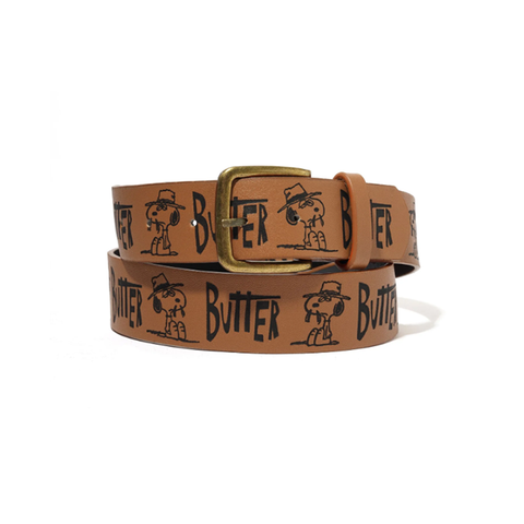 Butter Goods x Peanuts - Spike Belt - Brown