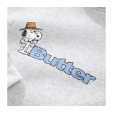 Butter Goods x Peanuts - Spike Logo Pullover Hood - Ash
