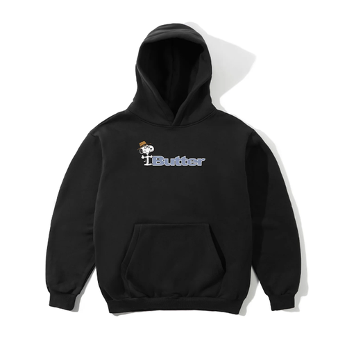 Butter Goods x Peanuts - Spike Logo Pullover Hood - Black